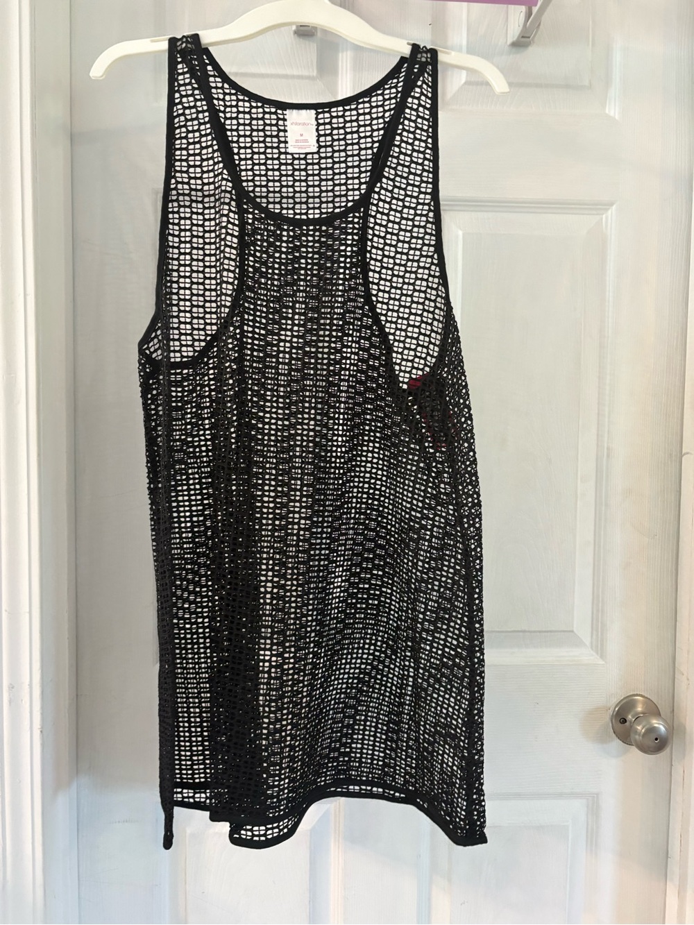 Black Mesh swim cover up - Women